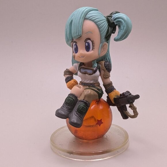 DRAGON BALL CHARACTER CHARA PUCHI FIGURE MINI TRADING BULMA TEEN BANDAI (B) - Picture 1 of 6